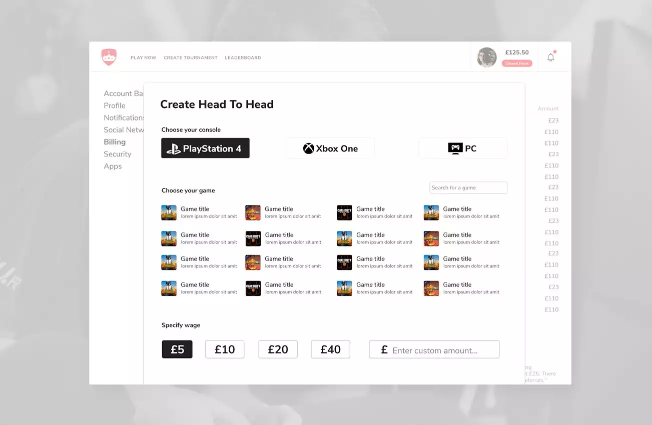 prizegamer web app